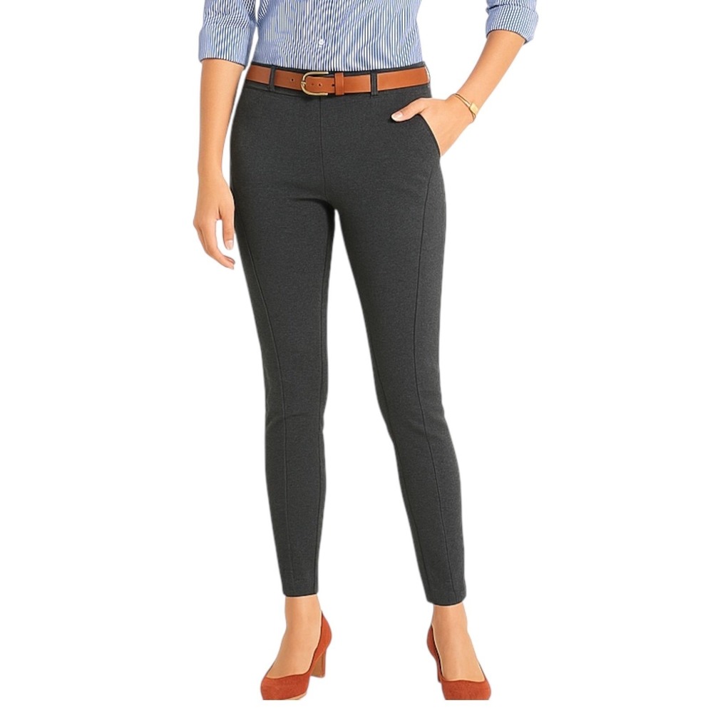 Cynthia Rowley Dark Gray Low Rise Slim Leg Trouser Pants Womens Size 4 Career‎